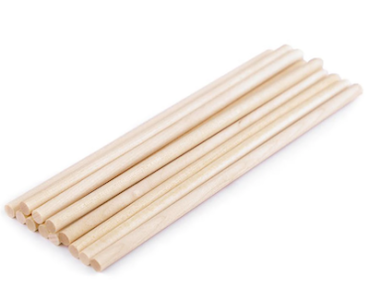 Makramee Rundstab aus Holz - 15 cm